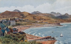 Criccieth Bucht vom Schloss von Alfred Robert Quinton